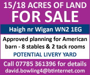 Land For Sale, Haigh 3 (Cheshire Horse)